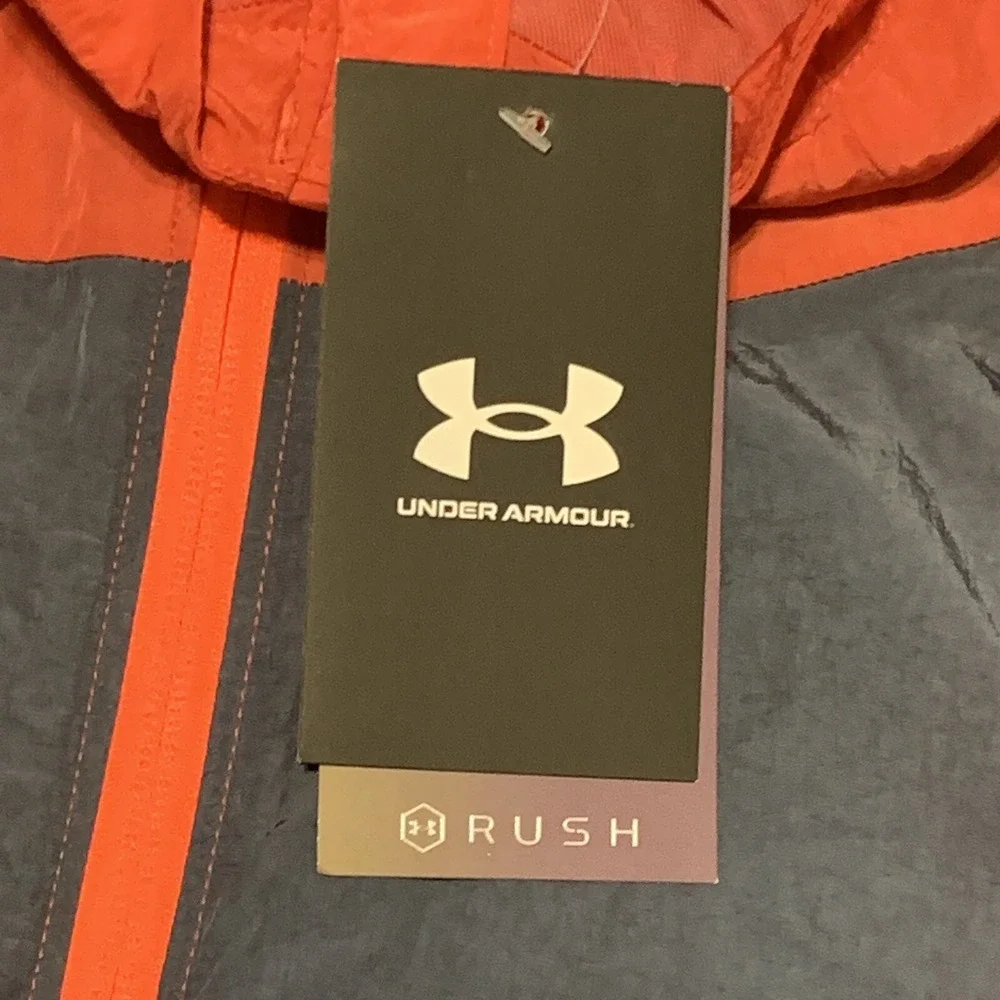 Under Armour UA RUSH Woven ½ Zip Anorak Jacket Women's Size Large 1376920